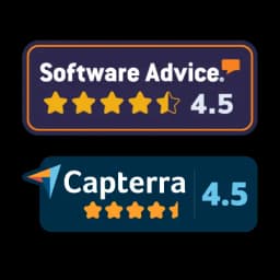 Capterra and Software Advice badge